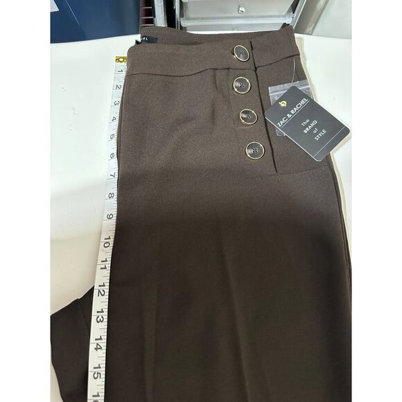 Zac & Rachel Women's pants color Chocolate size L NWT - Picture 4 of 7
